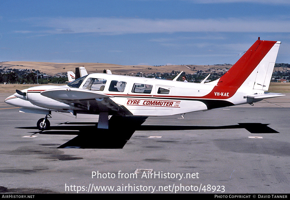 Aircraft Photo of VH-KAE | Piper PA-34-200T Seneca II/Seguin Princess | Eyre Commuter | AirHistory.net #48923