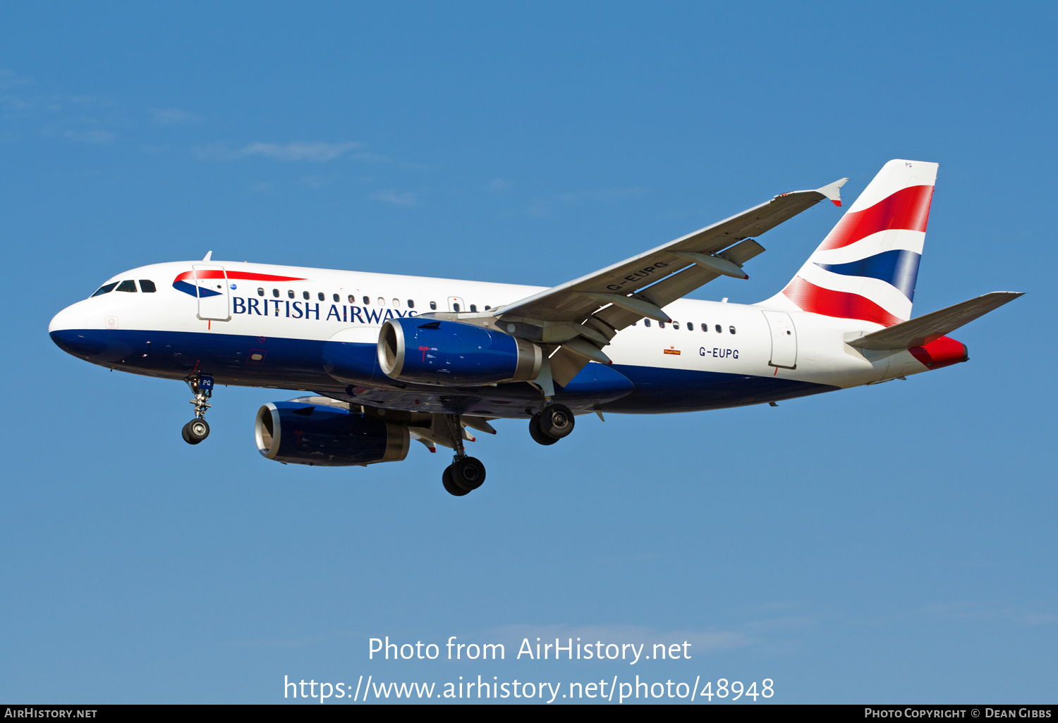 Aircraft Photo of G-EUPG | Airbus A319-131 | British Airways | AirHistory.net #48948