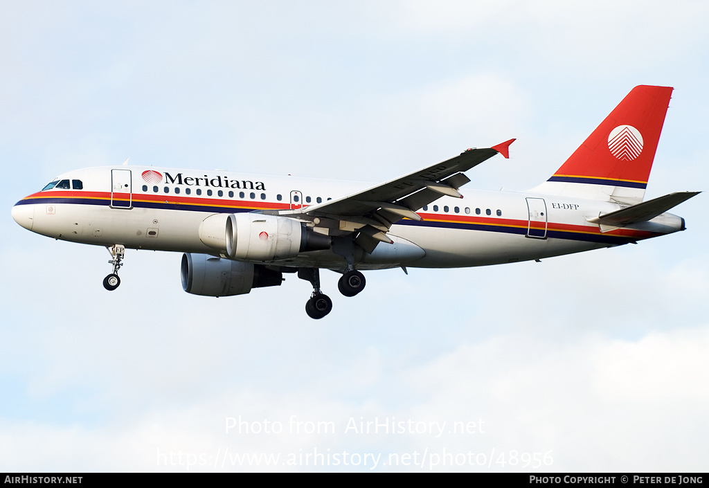 Aircraft Photo of EI-DFP | Airbus A319-112 | Meridiana | AirHistory.net #48956