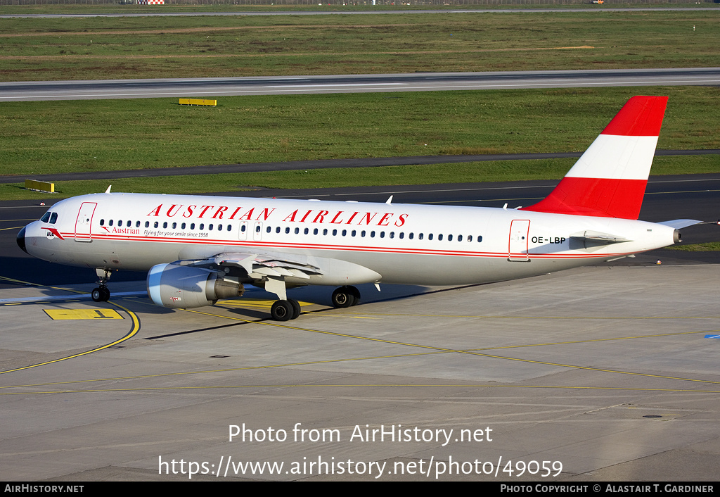 Aircraft Photo of OE-LBP | Airbus A320-214 | Austrian Airlines | AirHistory.net #49059