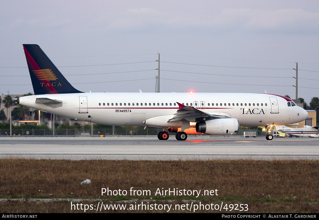 Aircraft Photo of N495TA | Airbus A320-233 | TACA - Transportes Aéreos Centro Americanos | AirHistory.net #49253