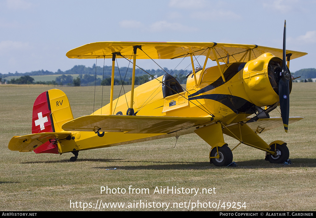 Aircraft Photo of G-AXMT / U-99 | Bücker Bü 133C Jungmeister | Switzerland - Air Force | AirHistory.net #49254