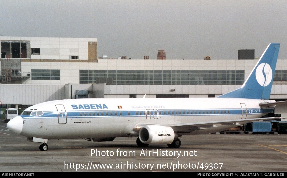 Aircraft Photo of OO-SYF | Boeing 737-429 | Sabena | AirHistory.net #49307