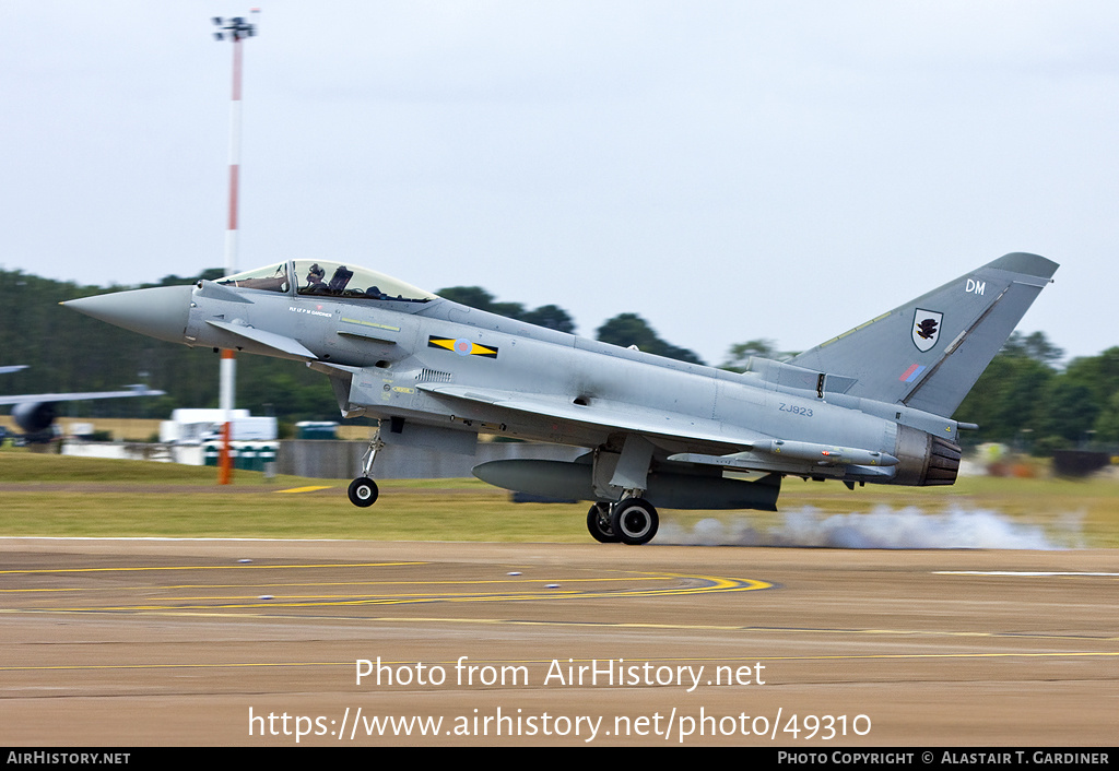 Aircraft Photo of ZJ923 | Eurofighter EF-2000 Typhoon FGR4 | UK - Air Force | AirHistory.net #49310