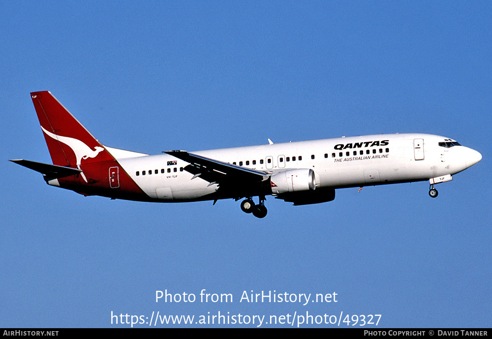 Aircraft Photo of VH-TJF | Boeing 737-476 | Qantas | AirHistory.net #49327