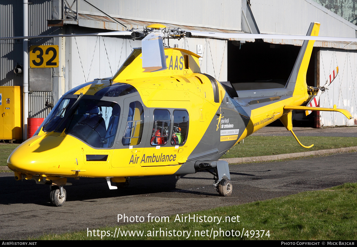 Aircraft Photo of G-TAAS | AgustaWestland AW-109SP GrandNew | Derbyshire, Leicestershire & Rutland Air Ambulance | AirHistory.net #49374