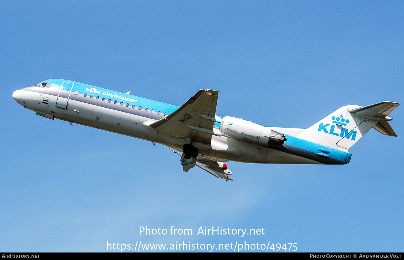 Aircraft Photo of PH-KZF | Fokker 70 (F28-0070) | KLM Cityhopper | AirHistory.net #49475