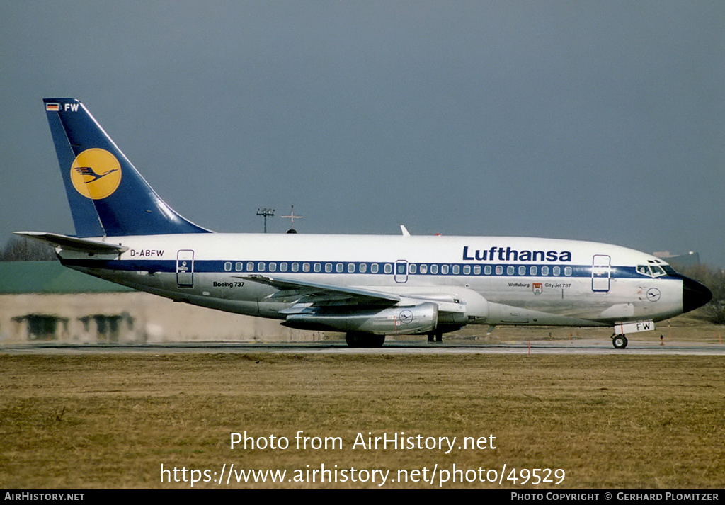 Aircraft Photo of D-ABFW | Boeing 737-230/Adv | Lufthansa | AirHistory.net #49529