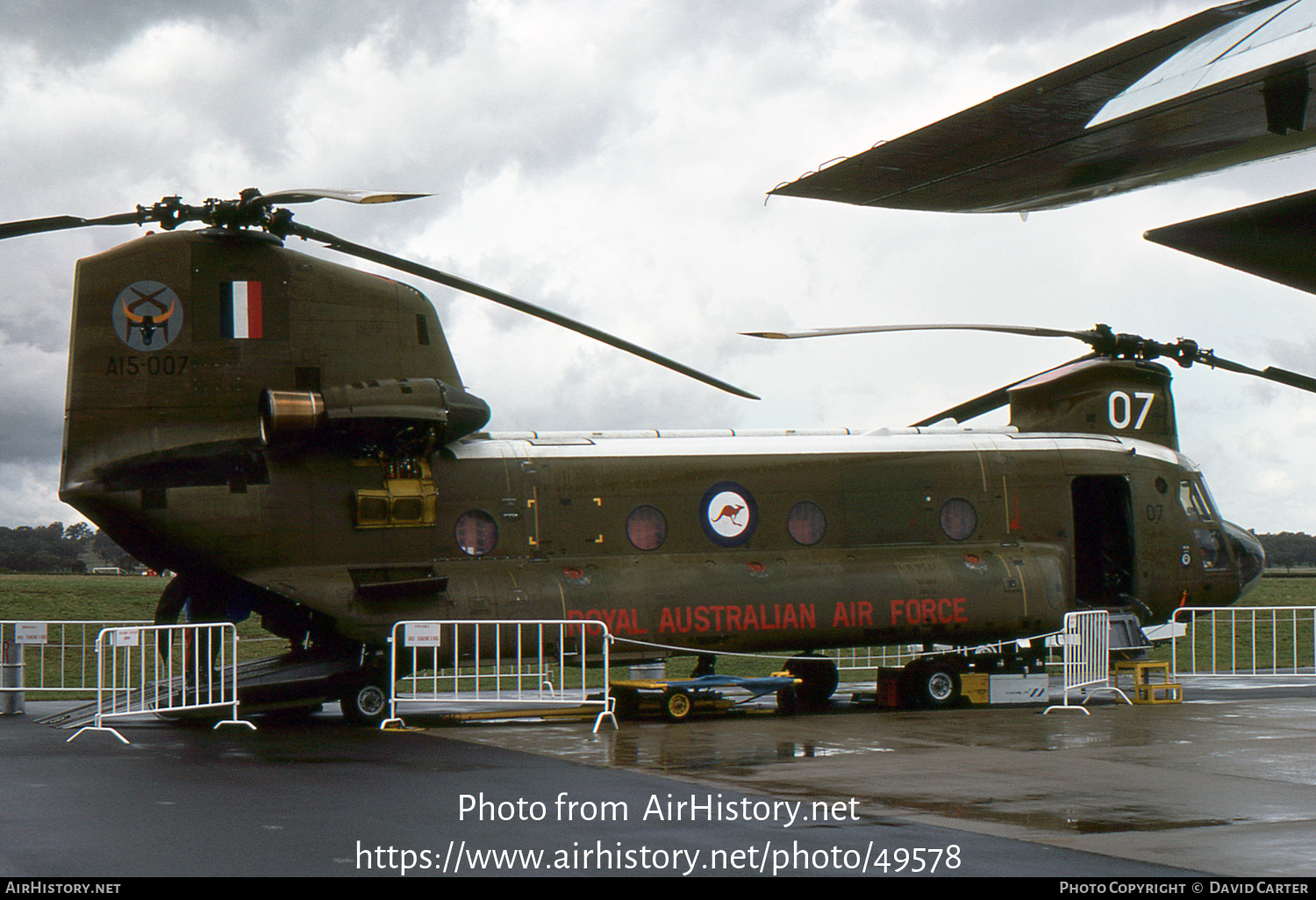 Aircraft Photo of A15-007 | Boeing Vertol CH-47C Chinook | Australia - Air Force | AirHistory.net #49578