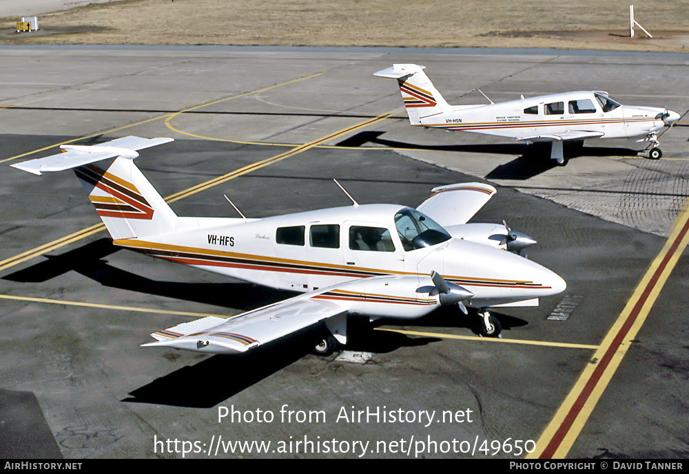 Aircraft Photo of VH-HFS | Beech 76 Duchess | Bruce Hartwig Flying School | AirHistory.net #49650