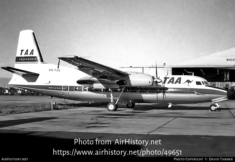 Aircraft Photo of VH-TQQ | Fokker F27-600 Friendship | Trans-Australia Airlines - TAA | AirHistory.net #49651