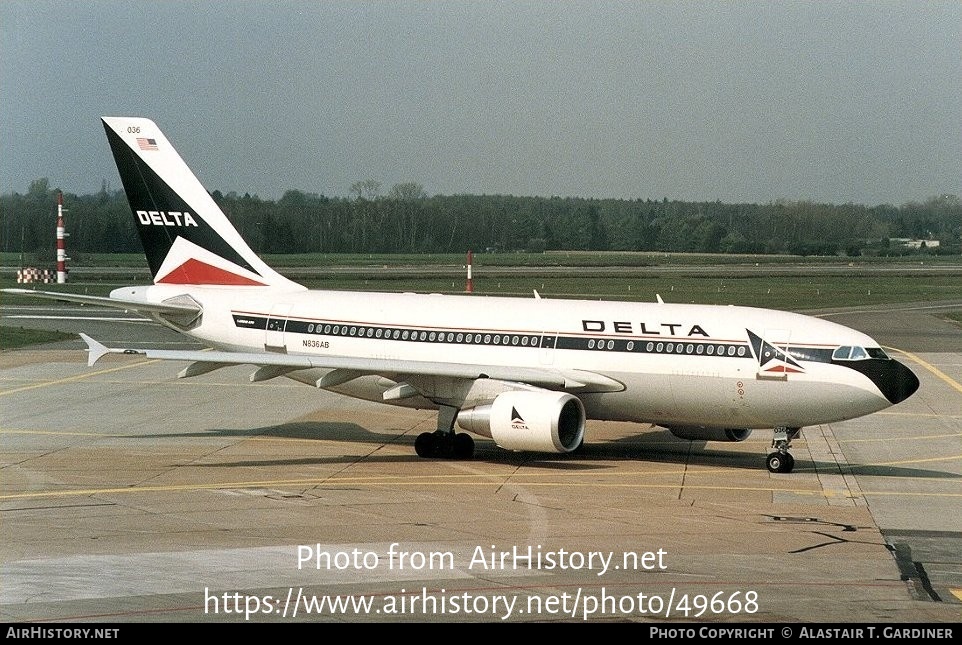 Aircraft Photo of N836AB | Airbus A310-324/ET | Delta Air Lines | AirHistory.net #49668