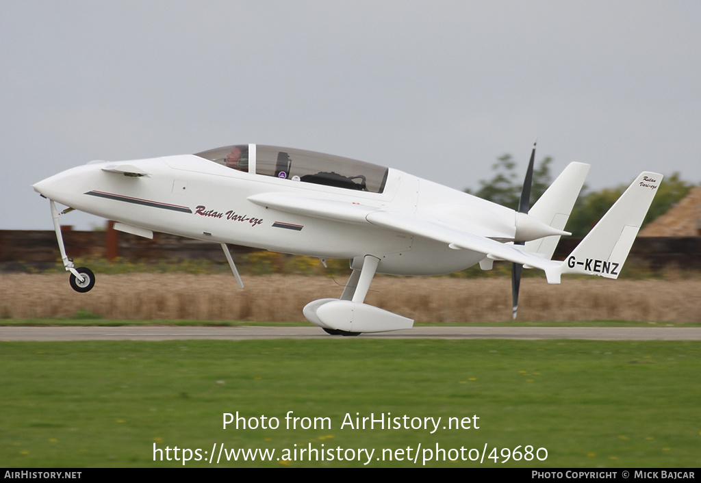 Aircraft Photo of G-KENZ | Rutan 33 VariEze | AirHistory.net #49680