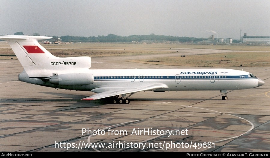 Aircraft Photo of CCCP-85706 | Tupolev Tu-154M | Aeroflot | AirHistory.net #49681