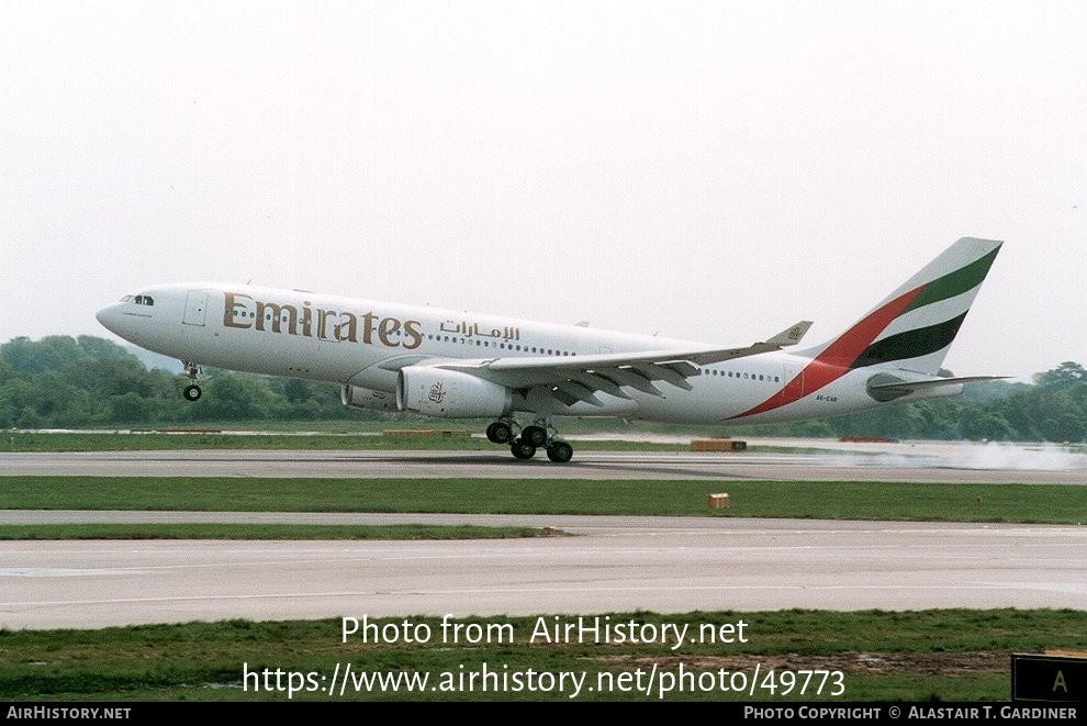 Aircraft Photo of A6-EAB | Airbus A330-243 | Emirates | AirHistory.net #49773