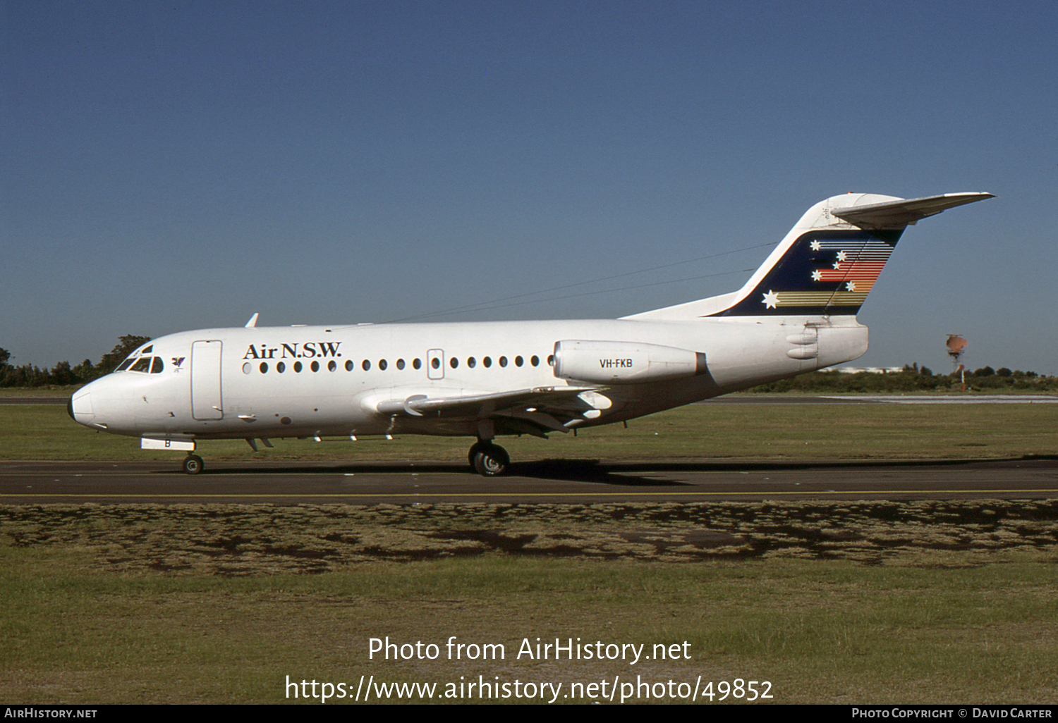 Aircraft Photo of VH-FKB | Fokker F28-1000 Fellowship | Air NSW | AirHistory.net #49852