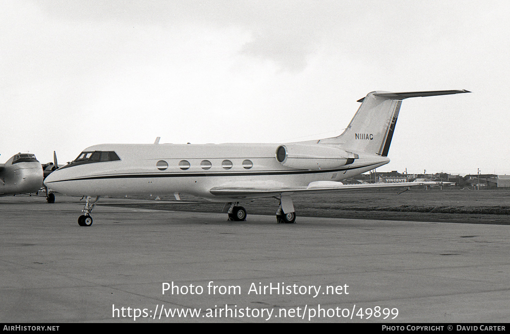 Aircraft Photo of N111AC | Grumman G-1159 Gulfstream II | AirHistory.net #49899