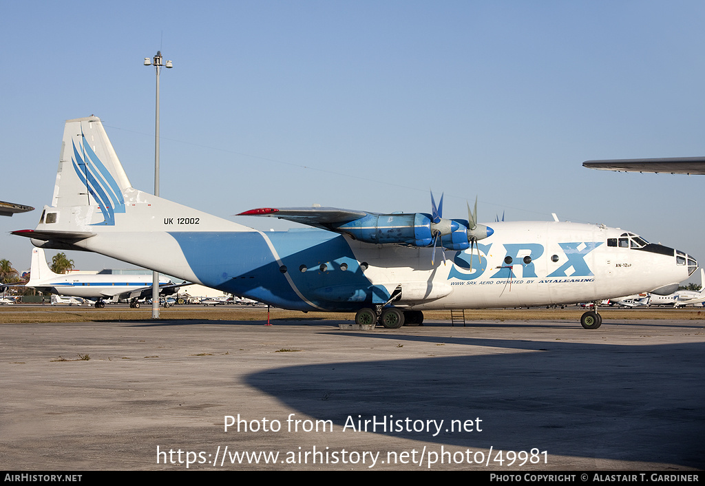 Aircraft Photo of UK-12002 | Antonov An-12BP | SRX Transcontinental | AirHistory.net #49981