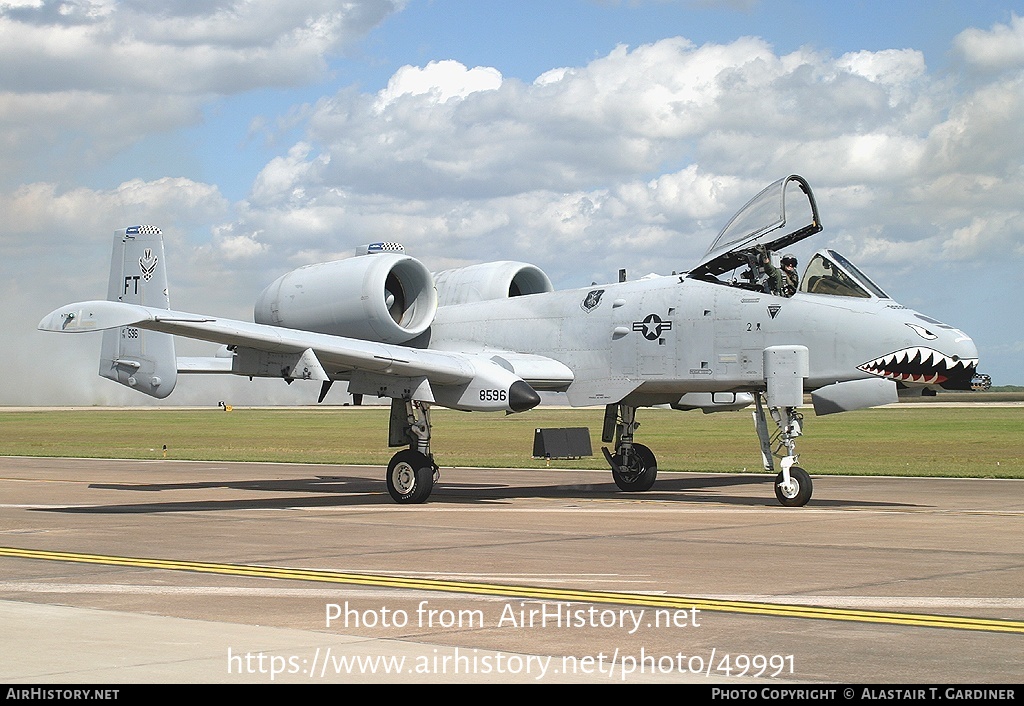 Aircraft Photo of 78-0596 / AF78-596 | Fairchild A-10A Thunderbolt II | USA - Air Force | AirHistory.net #49991