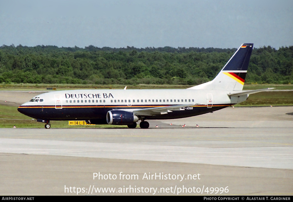 Aircraft Photo of D-ADBB | Boeing 737-3L9 | Deutsche BA | AirHistory.net #49996