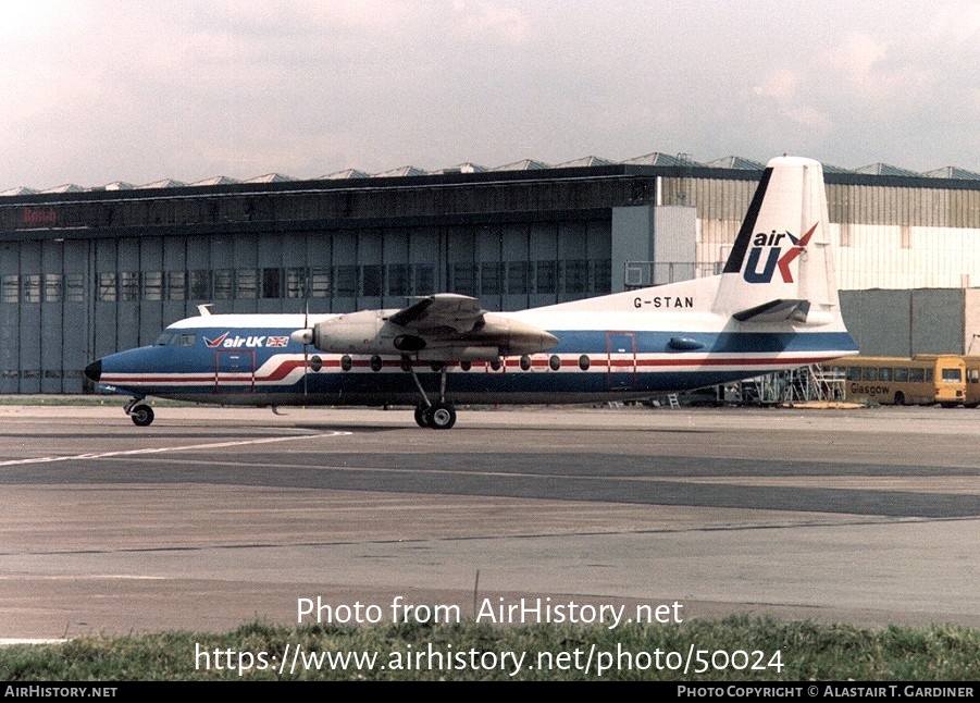 Aircraft Photo of G-STAN | Fokker F27-200 Friendship | Air UK | AirHistory.net #50024