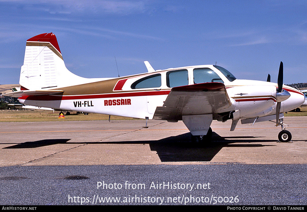 Aircraft Photo of VH-FLL | Beech B95A Travel Air | Rossair | AirHistory.net #50026