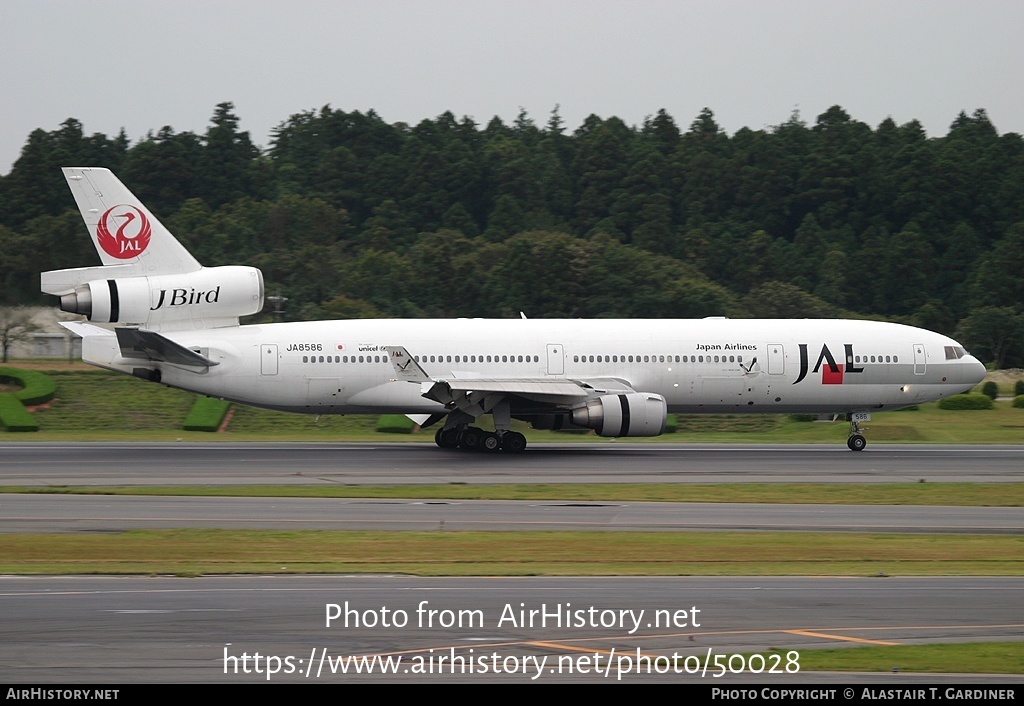 Aircraft Photo of JA8586 | McDonnell Douglas MD-11 | Japan Airlines - JAL | AirHistory.net #50028