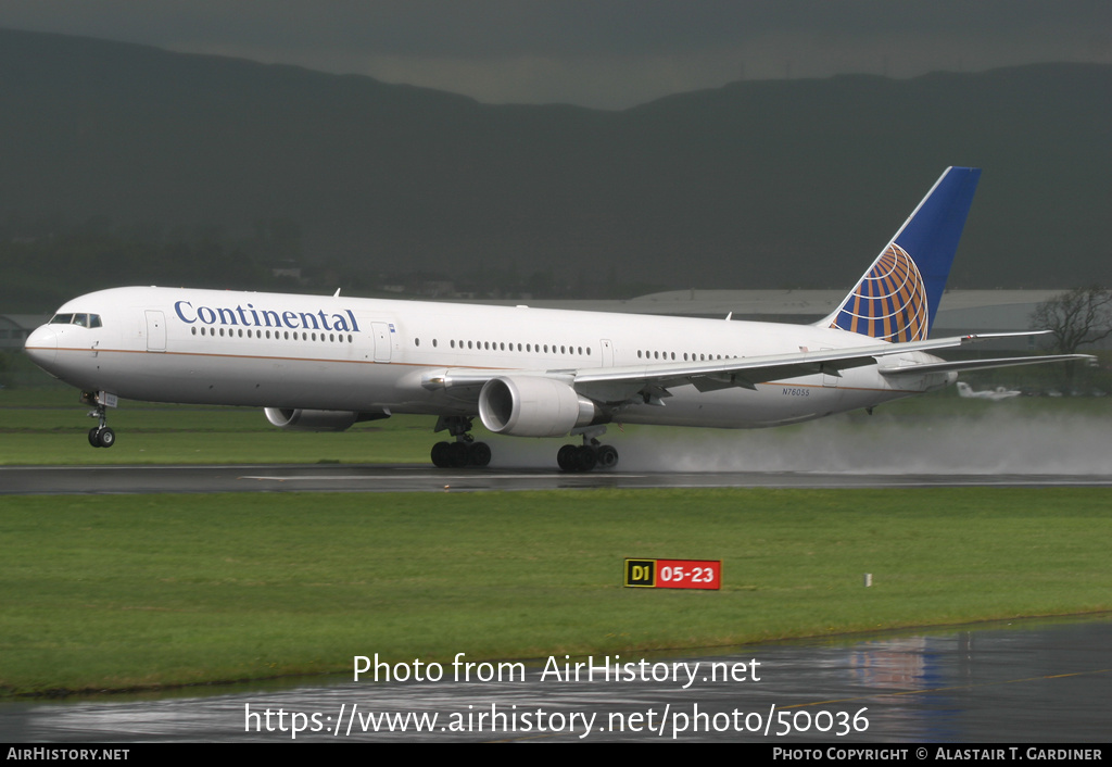 Aircraft Photo of N76055 | Boeing 767-424/ER | Continental Airlines | AirHistory.net #50036