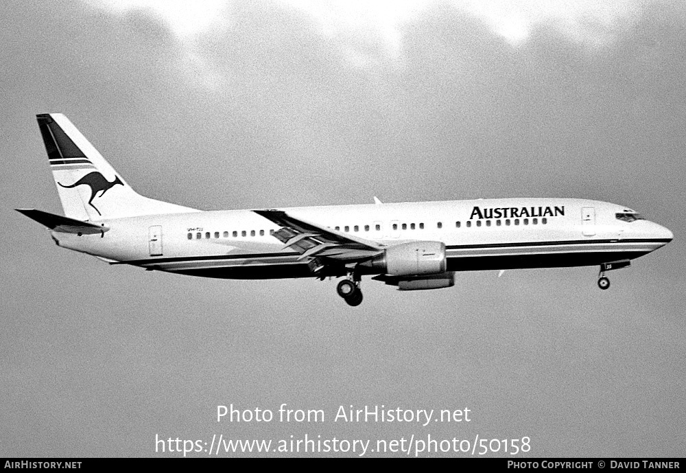 Aircraft Photo of VH-TJJ | Boeing 737-476 | Australian Airlines | AirHistory.net #50158