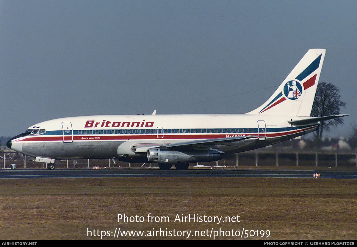 Aircraft Photo of G-AWSY | Boeing 737-204 | Britannia Airways | AirHistory.net #50199