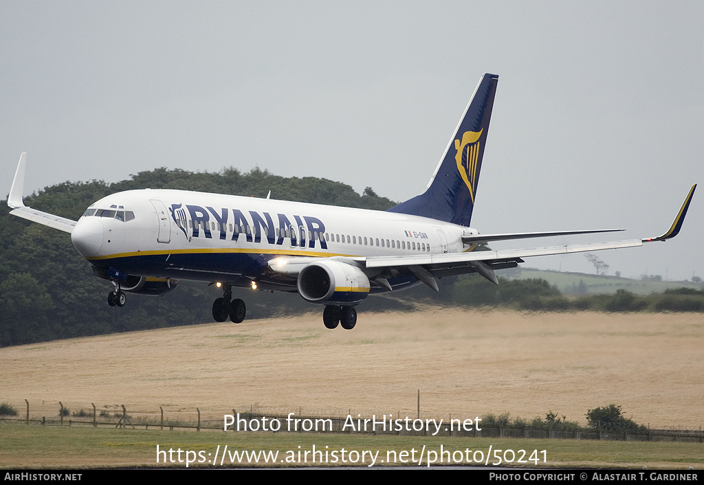 Aircraft Photo of EI-DAN | Boeing 737-8AS | Ryanair | AirHistory.net #50241