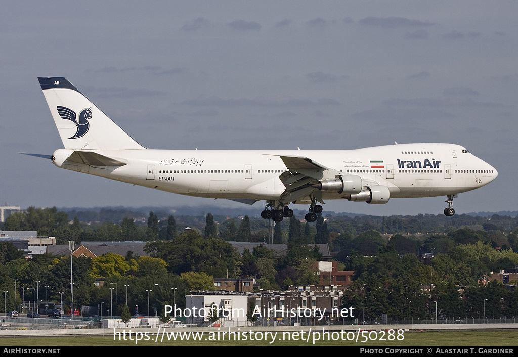 Aircraft Photo of EP-IAH | Boeing 747-286BM | Iran Air | AirHistory.net #50288