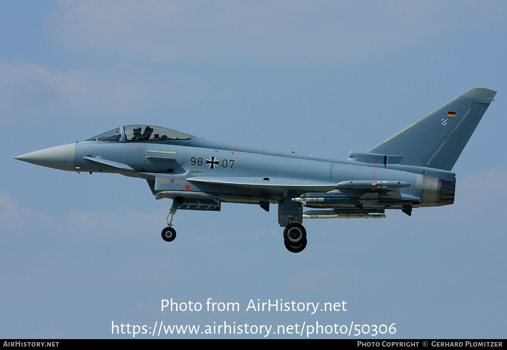 Aircraft Photo of 9807 | Eurofighter EF-2000 Typhoon S | Germany - Air Force | AirHistory.net #50306