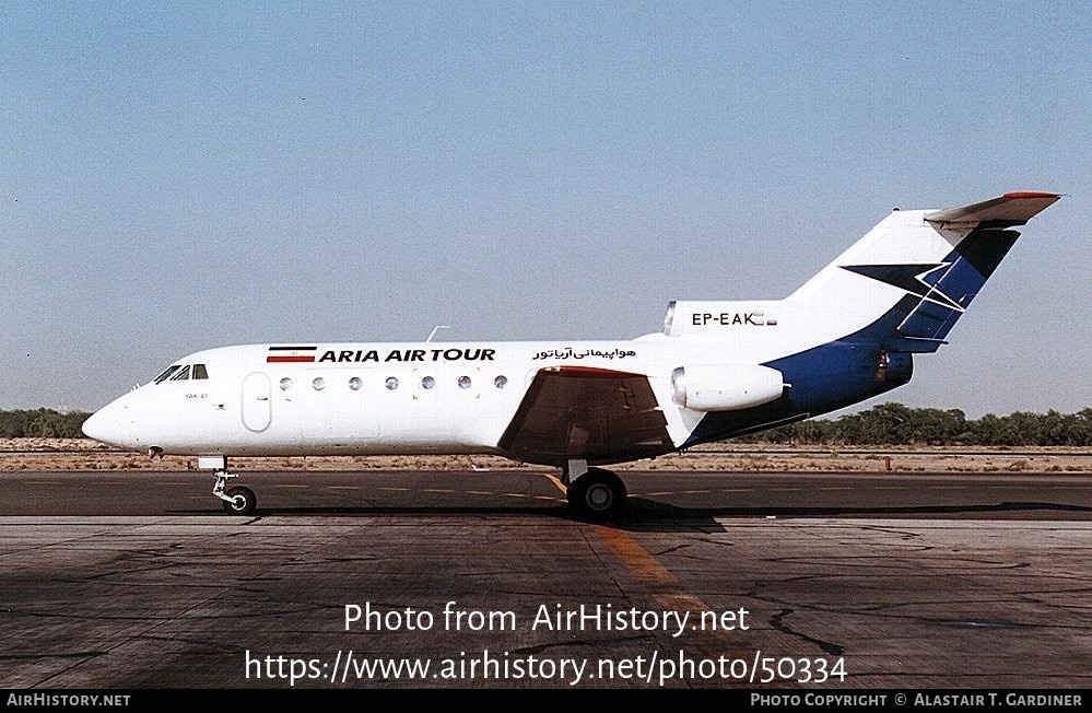 Aircraft Photo of EP-EAK | Yakovlev Yak-40K | Aria Air Tour | AirHistory.net #50334