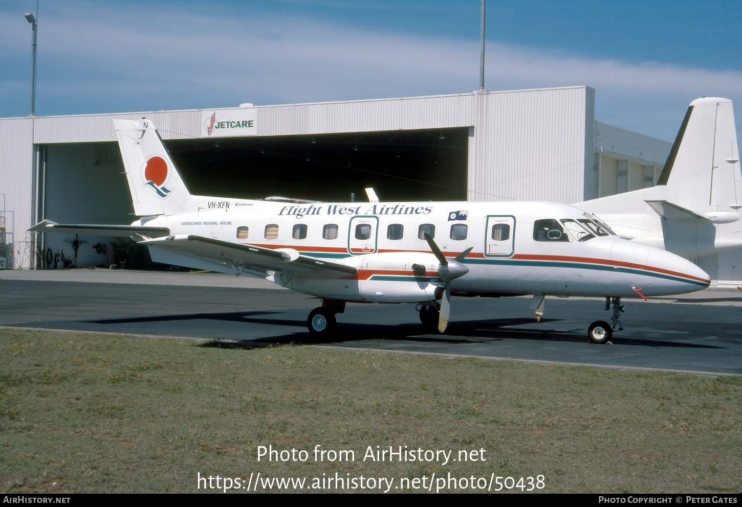 Aircraft Photo of VH-XFN | Embraer EMB-110P1 Bandeirante | Flight West Airlines | AirHistory.net #50438