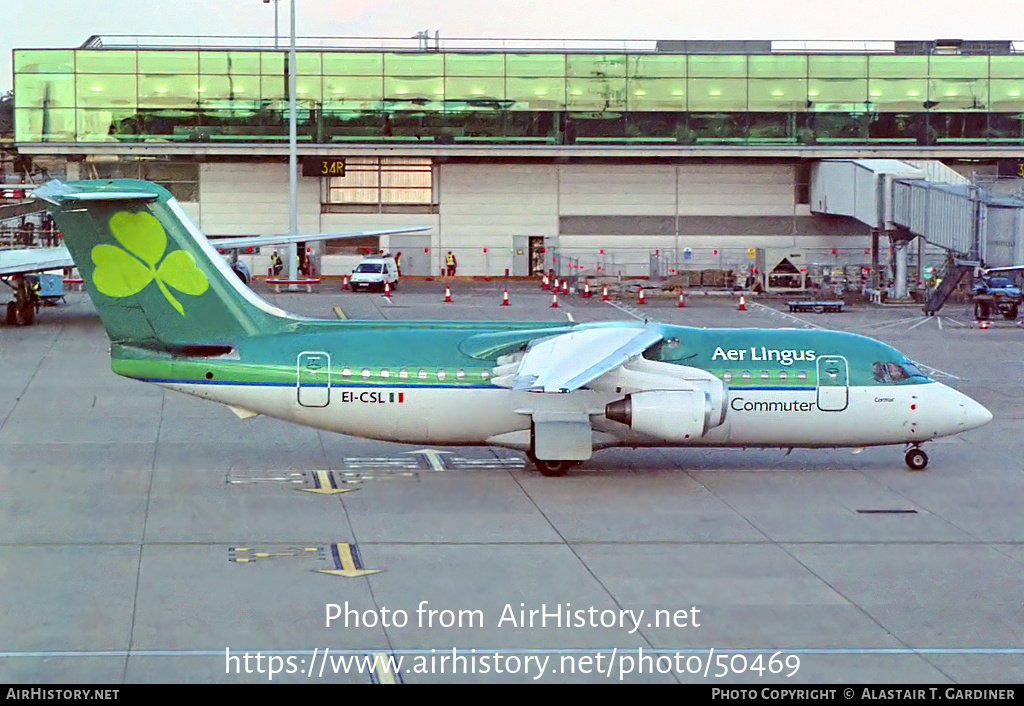 Aircraft Photo of EI-CSL | British Aerospace BAe-146-200 | Aer Lingus Commuter | AirHistory.net #50469