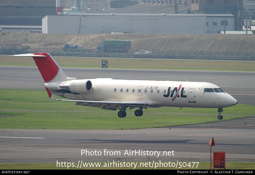 Aircraft Photo of JA205J | Bombardier CRJ-200ER (CL-600-2B19) | Japan Airlines - JAL | AirHistory.net #50477