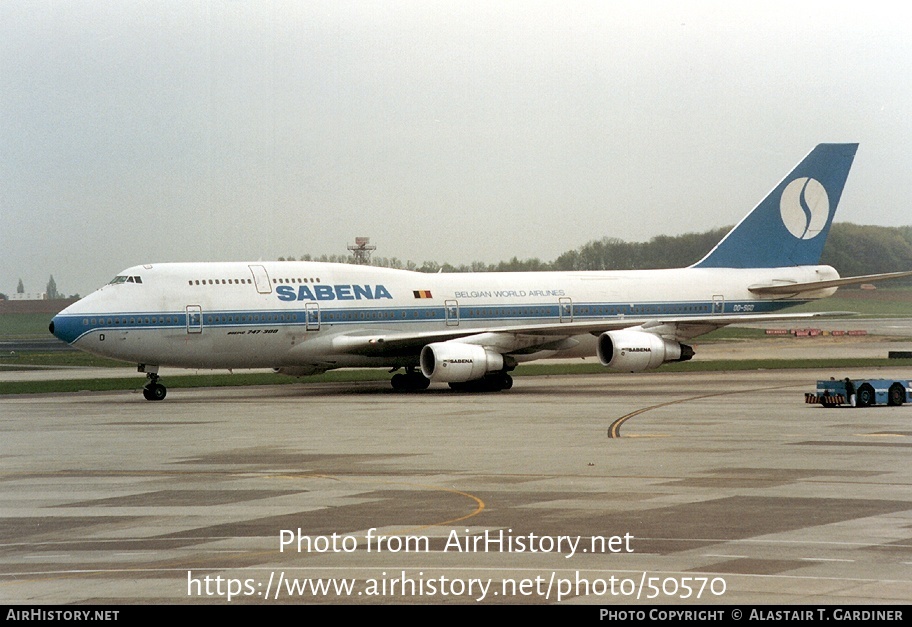 Aircraft Photo of OO-SGD | Boeing 747-329M | Sabena | AirHistory.net #50570