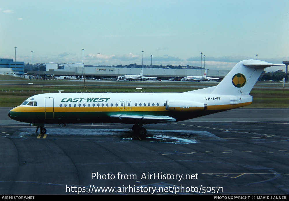 Aircraft Photo of VH-EWB | Fokker F28-4000 Fellowship | East-West Airlines | AirHistory.net #50571