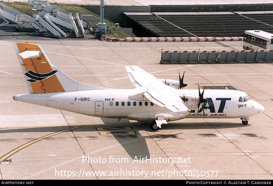 Aircraft Photo of F-GIRC | ATR ATR-42-300 | TAT European Airlines | AirHistory.net #50577