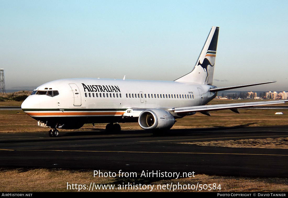 Aircraft Photo of VH-TAI | Boeing 737-376 | Australian Airlines | AirHistory.net #50584