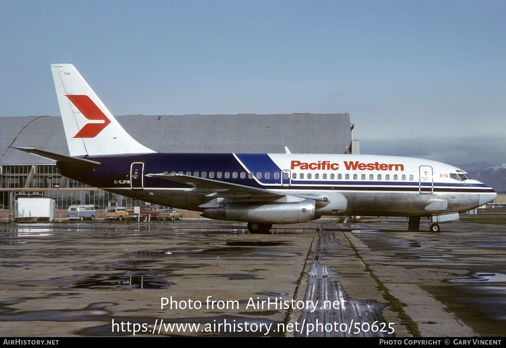 Aircraft Photo of C-GJPW | Boeing 737-275/Adv | Pacific Western Airlines | AirHistory.net #50625