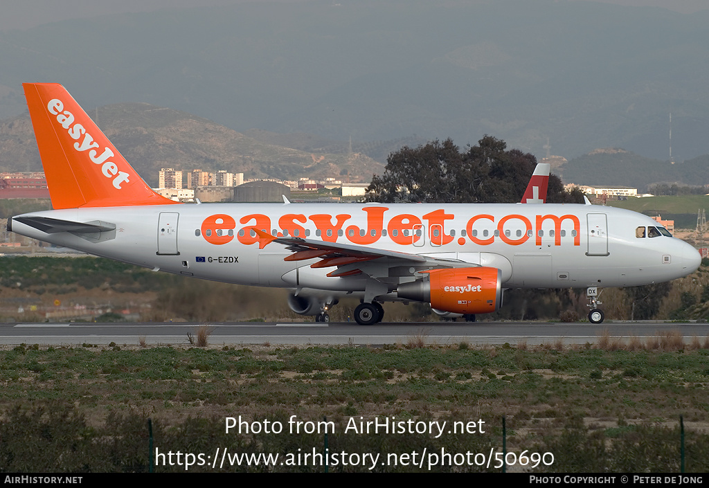 Aircraft Photo of G-EZDX | Airbus A319-111 | EasyJet | AirHistory.net #50690