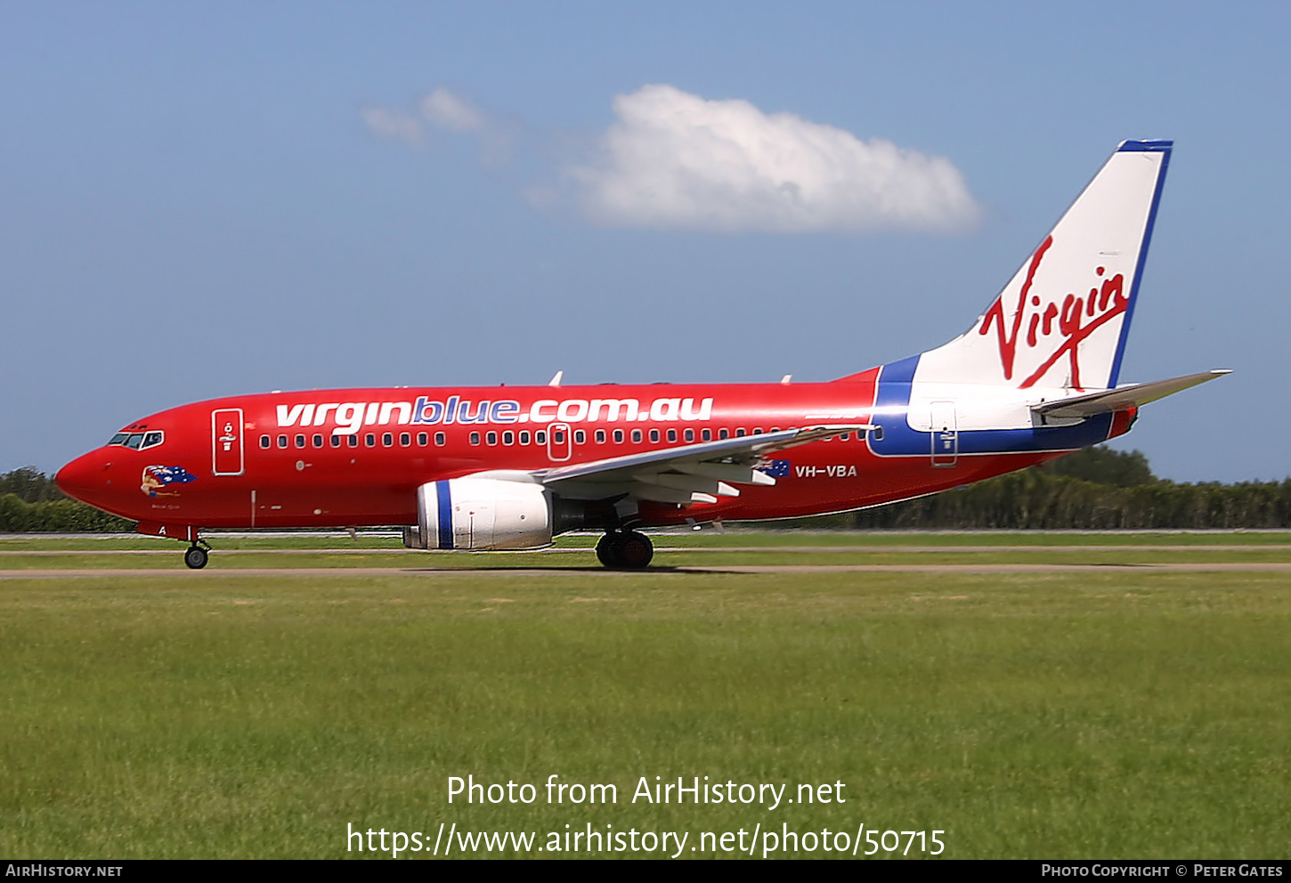 Aircraft Photo of VH-VBA | Boeing 737-7Q8 | Virgin Blue Airlines | AirHistory.net #50715