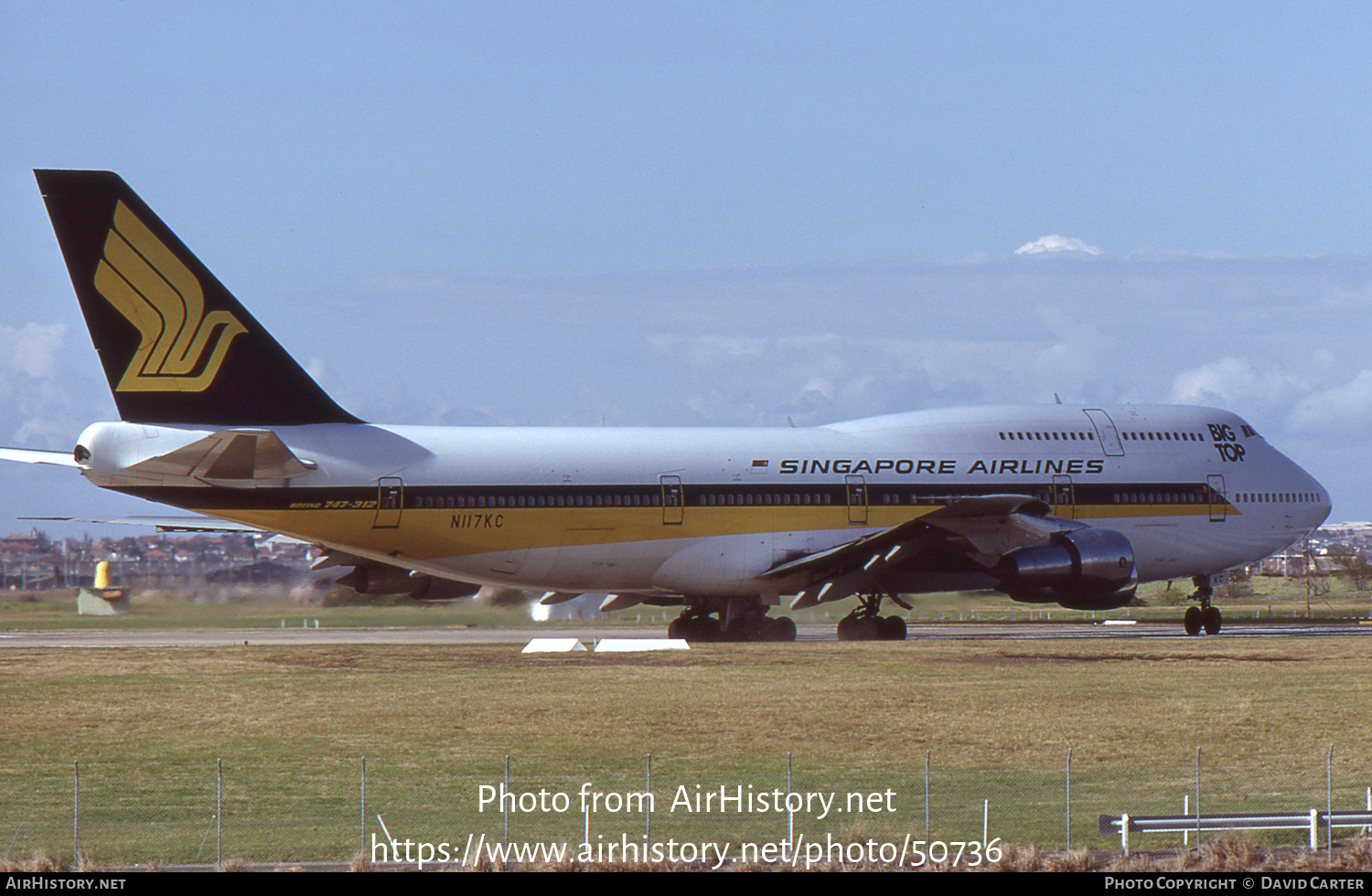 Aircraft Photo of N117KC | Boeing 747-312 | Singapore Airlines | AirHistory.net #50736