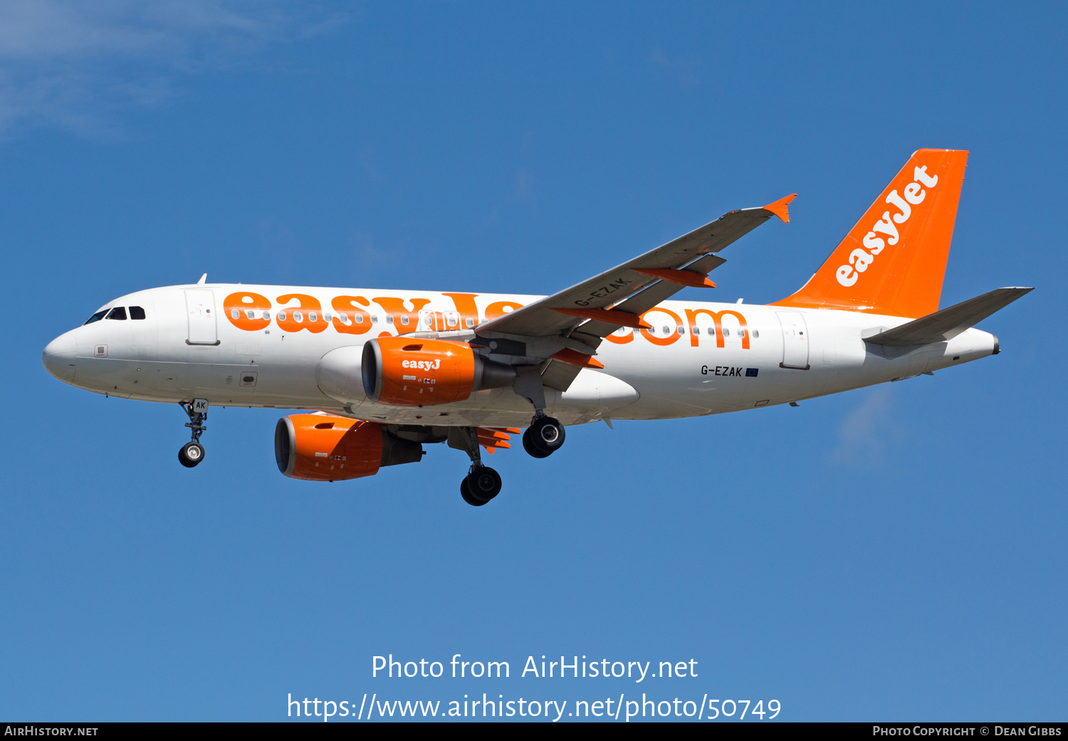 Aircraft Photo of G-EZAK | Airbus A319-111 | EasyJet | AirHistory.net #50749