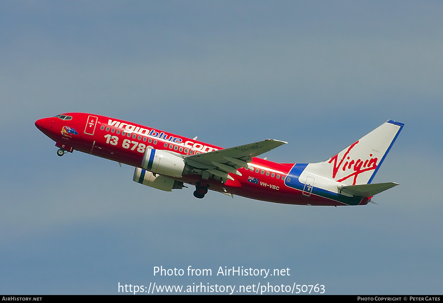 Aircraft Photo of VH-VBC | Boeing 737-7Q8 | Virgin Blue Airlines | AirHistory.net #50763