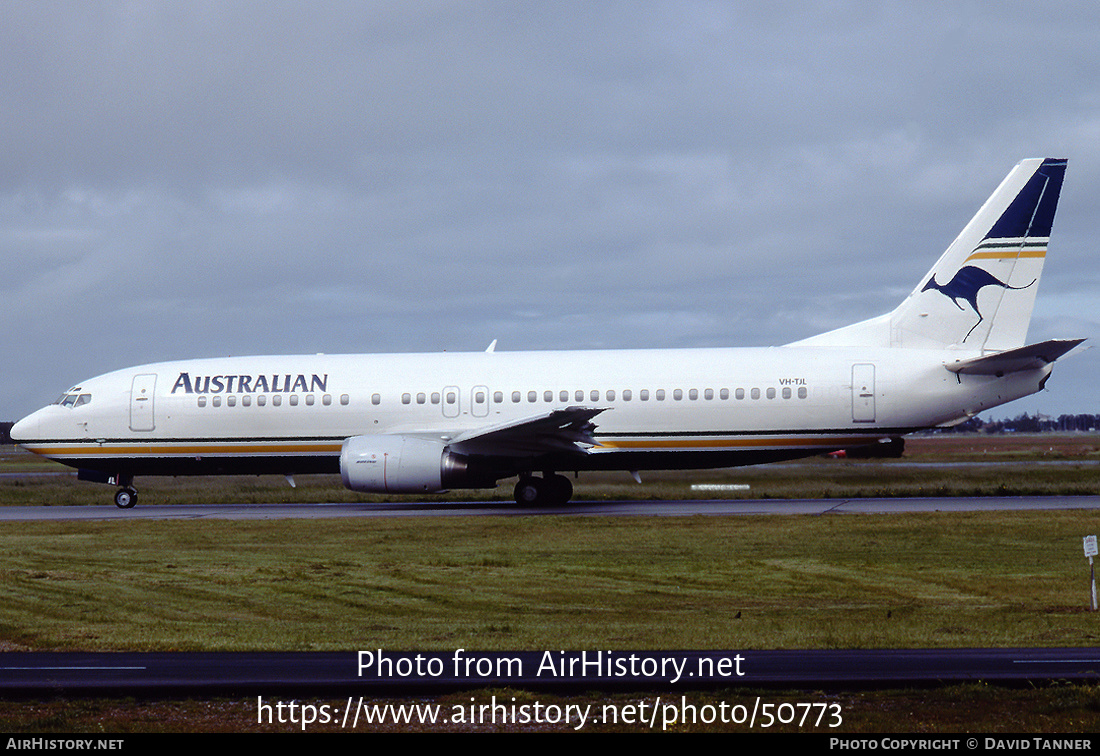 Aircraft Photo of VH-TJL | Boeing 737-476 | Australian Airlines | AirHistory.net #50773