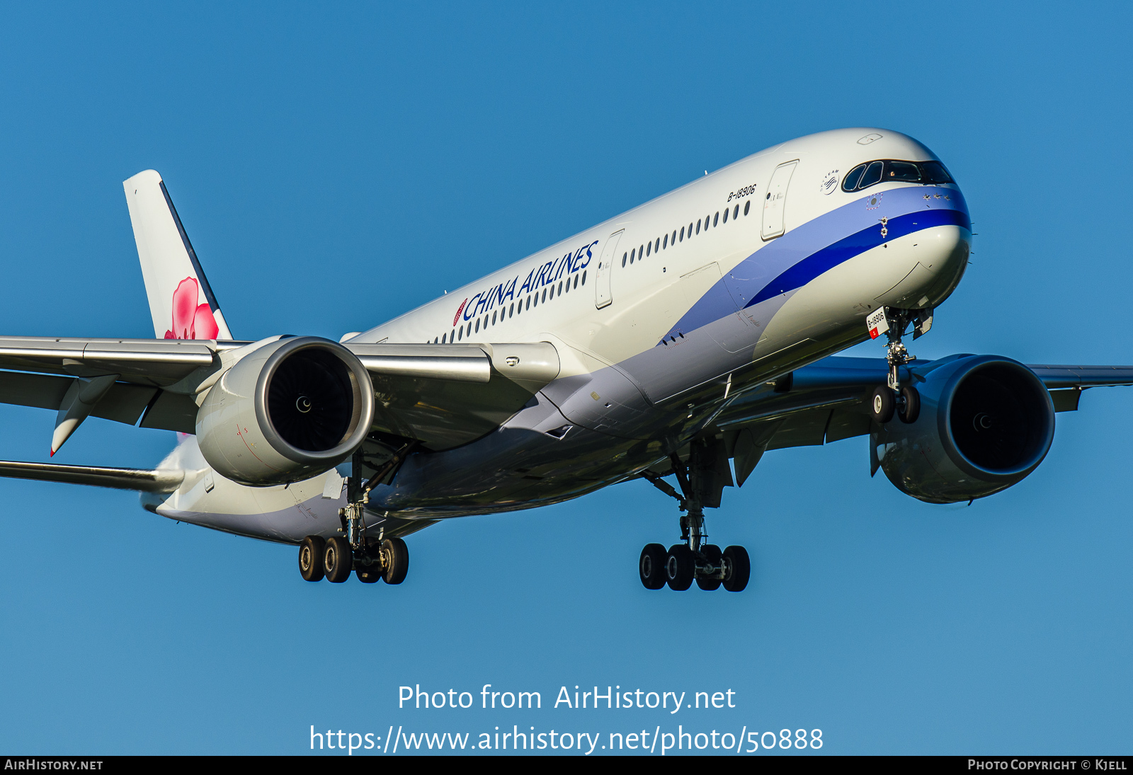 Aircraft Photo of B-18906 | Airbus A350-941 | China Airlines | AirHistory.net #50888