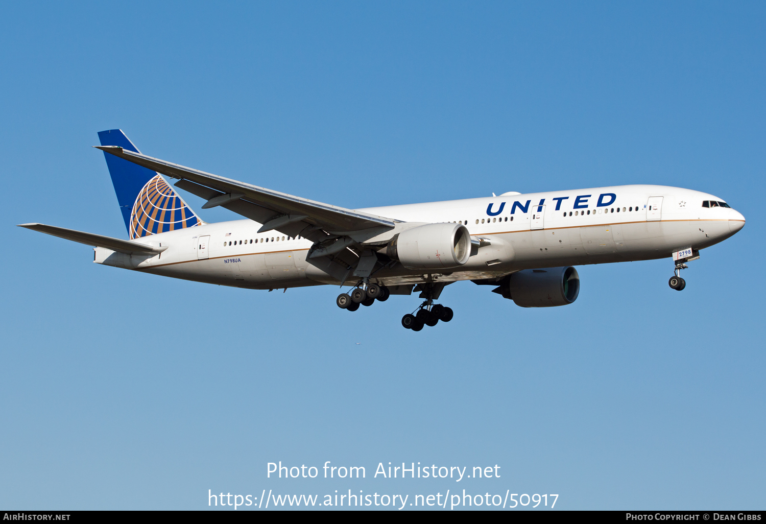 Aircraft Photo of N798UA | Boeing 777-222/ER | United Airlines | AirHistory.net #50917